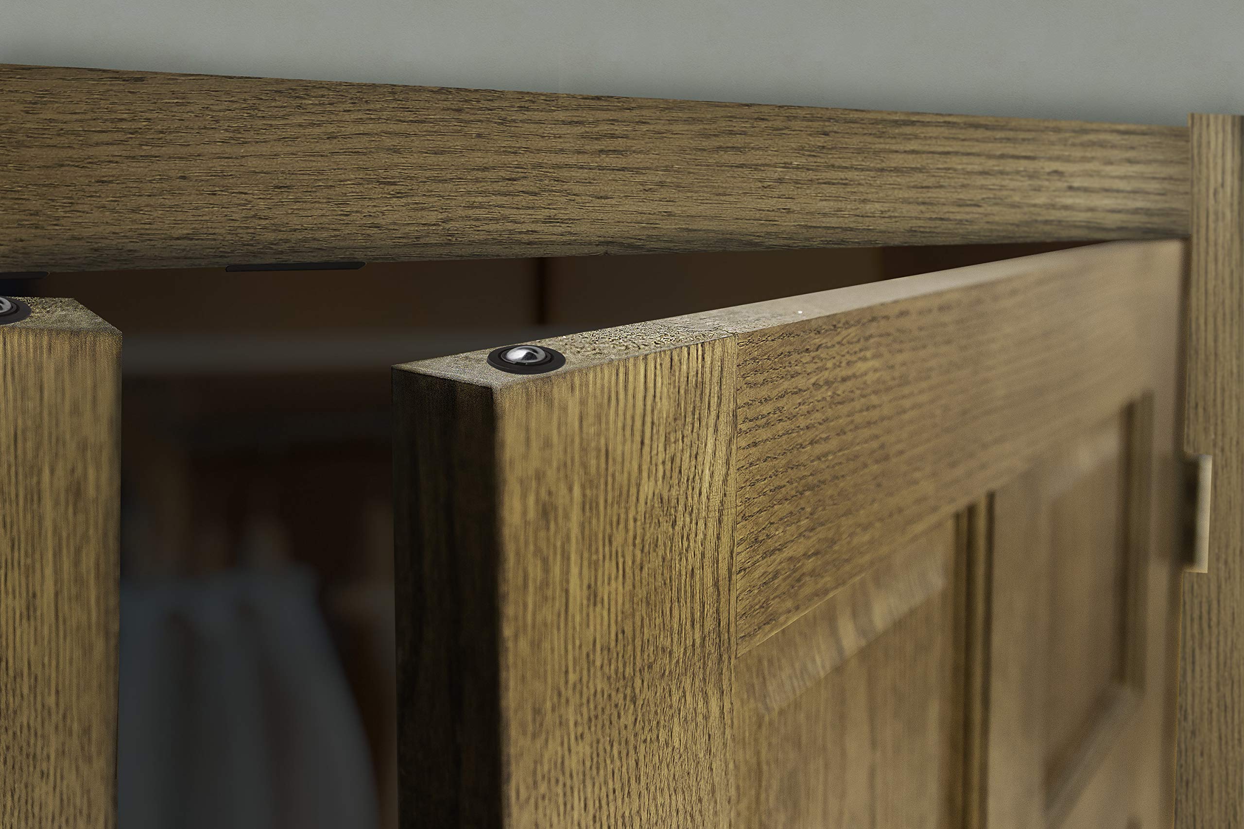 Design House 181982 Drive-in Ball Catch for Closet Doors with Dummy Hardware in Home or Office Oil Rubbed Bronze 2-Pack - Image 5