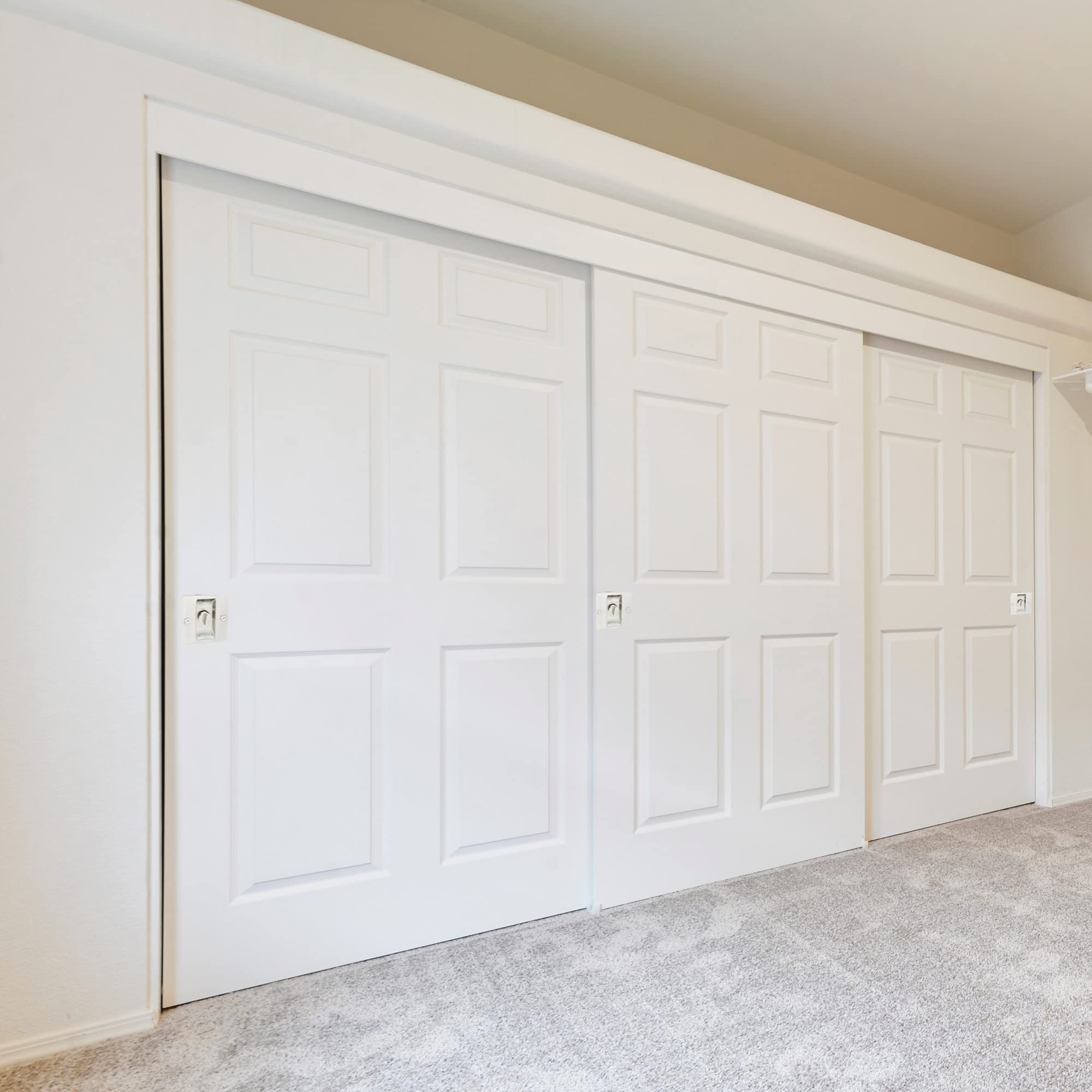 Design House 182121 Pocket Door Privacy Bed and Bath Lock 2-Pack Satin Nickel - Image 3