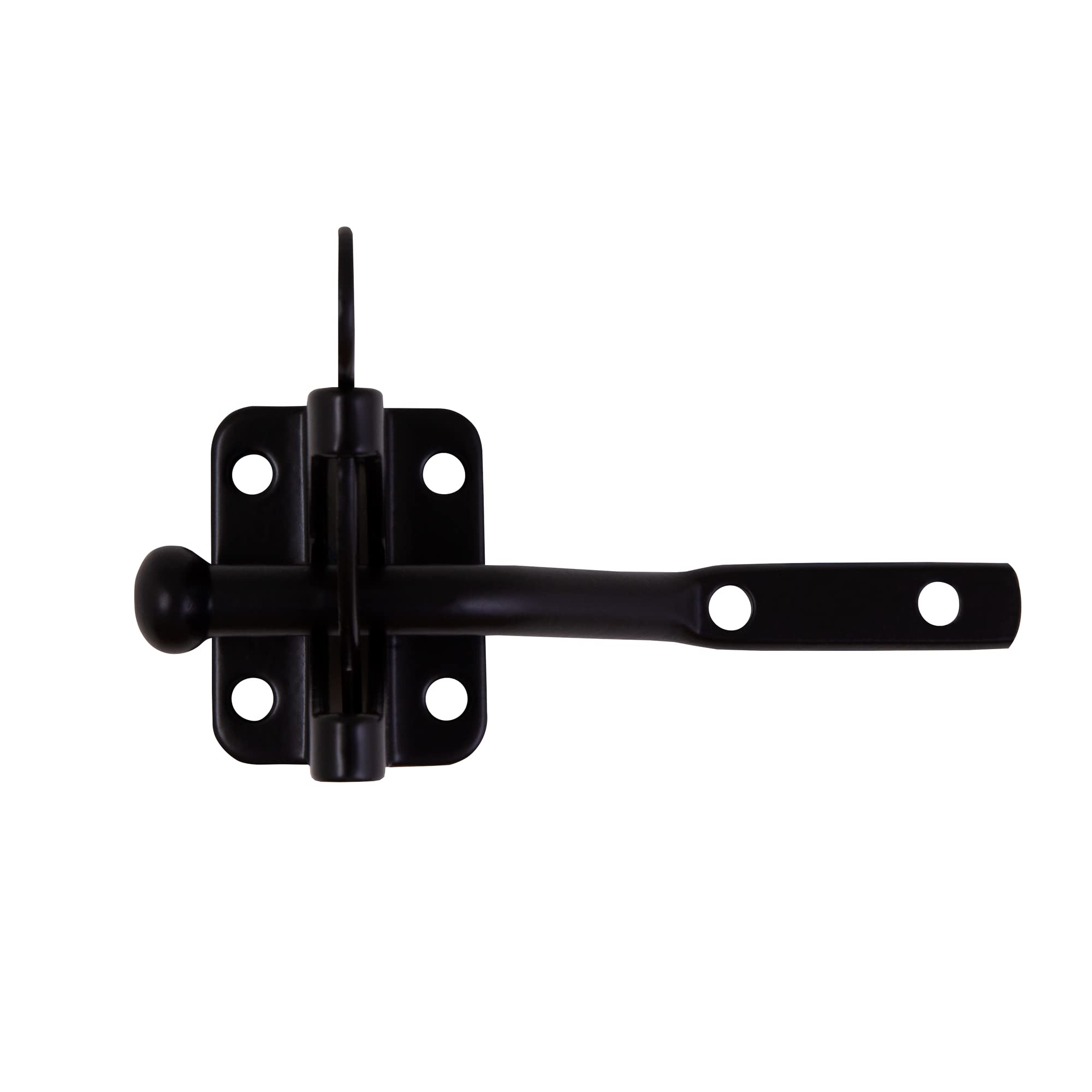 Design House 189407-MB Self-Locking Heavy Duty Gate Latch 2-Pack Matte Black - Image 4