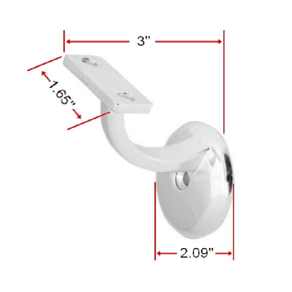 Design House 202648 Jumbo Hand Rail Bracket, Satin Nickel - Image 5