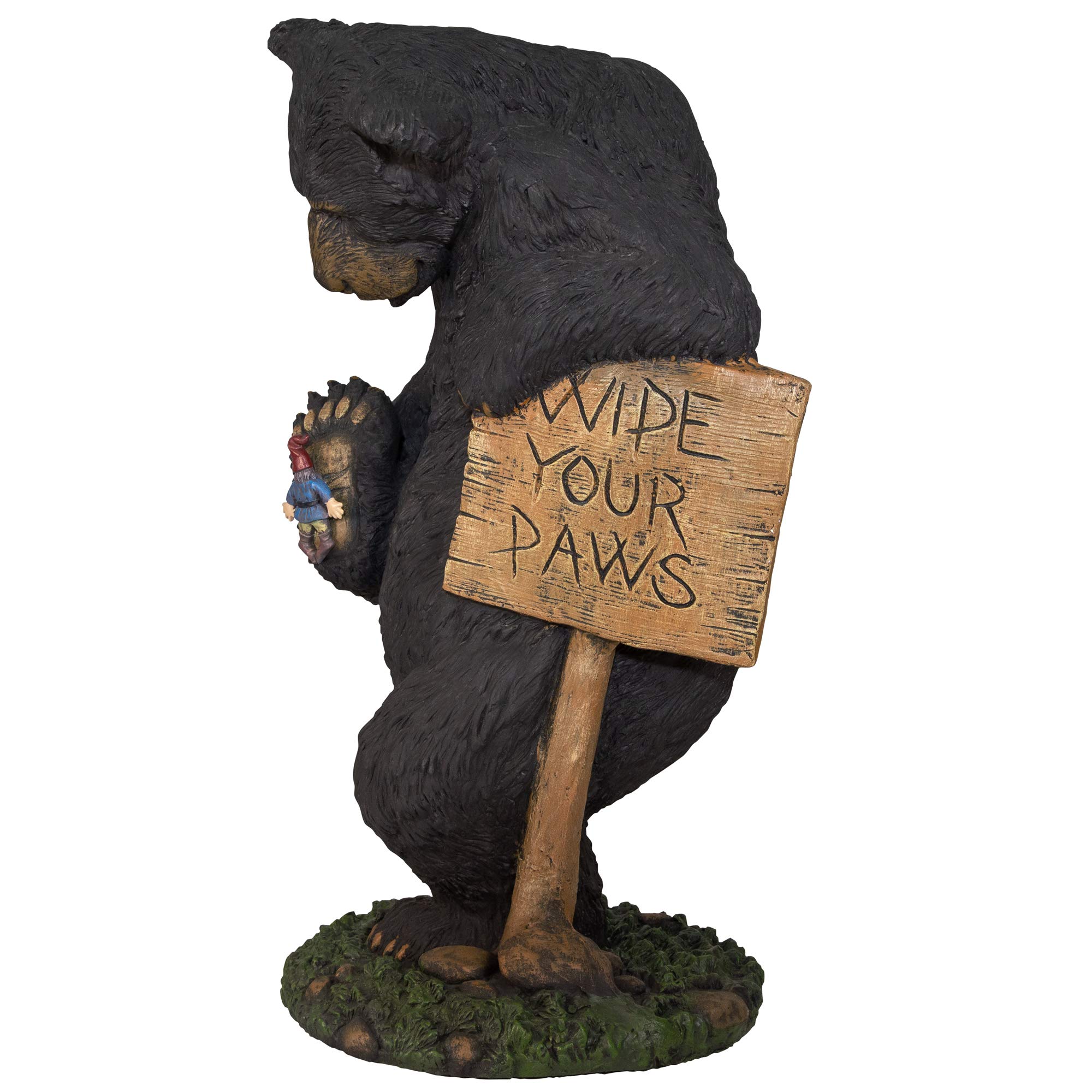 Design House 328203 Wipe Your Paws Bear 24-inch Figurine Statue for Garden Patio Home & Office Décor Housewarming Gifting Birthdays - Image 3