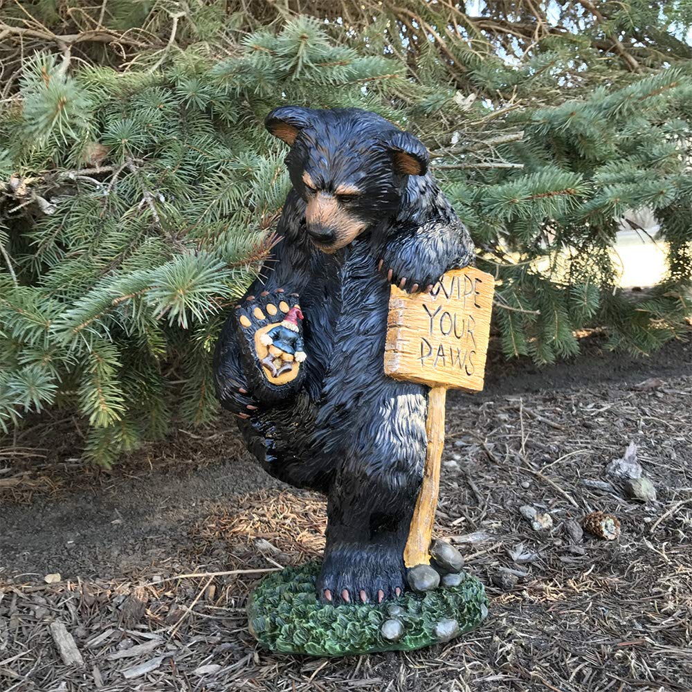 Design House 328203 Wipe Your Paws Bear 24-inch Figurine Statue for Garden Patio Home & Office Décor Housewarming Gifting Birthdays - Image 7