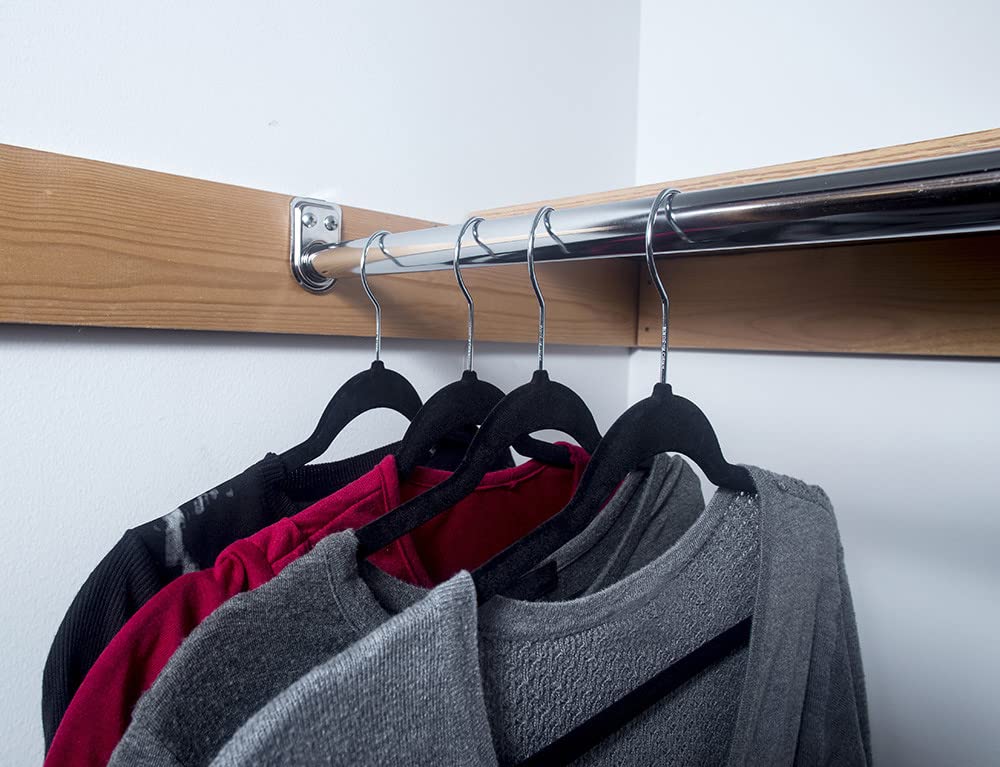 Design House 40 Inch to 72 Inch Adjustable Closet Rod for Hanging Clothes, Polished Chrome, Heavy Duty Steel Construction – Design House, 206052 - Image 3