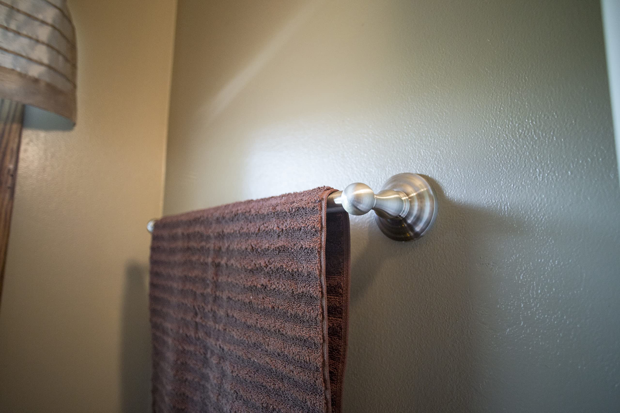 Design House 538330 Calisto Bathroom Wall Mounted Towel Bar 24", Satin Nickel, 24 inch - Image 6