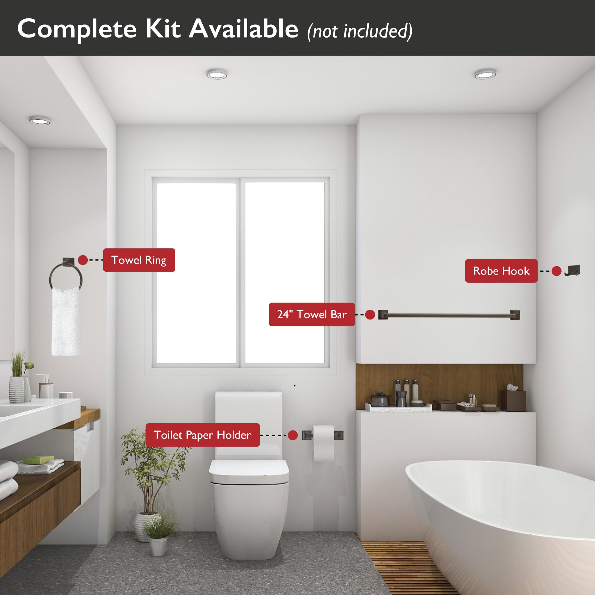 Design House 539239 Millbridge Classic Towel Ring for Bathroom Oil Rubbed Bronze - Image 6