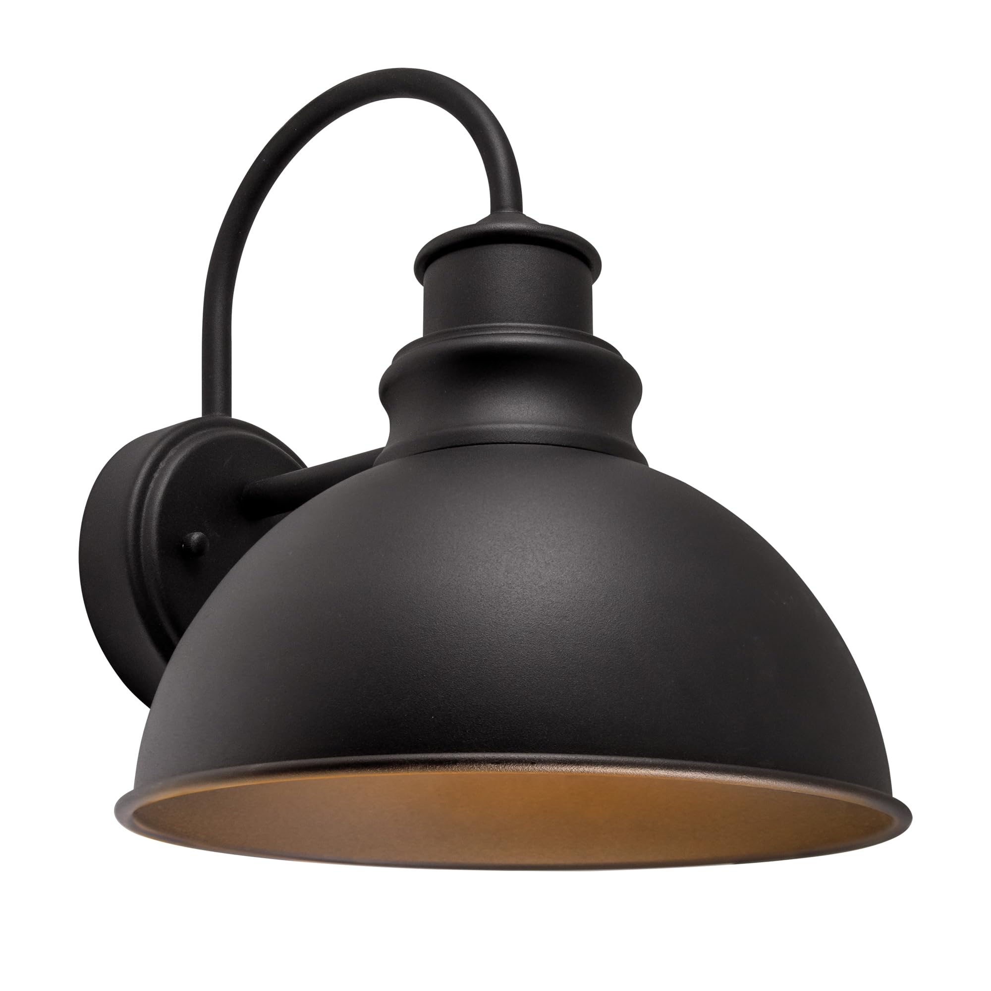 Design House 588442 Ajax Industrial Modern 1-Light Indoor/Outdoor Dimmable Wall Light with Removable Metal Wire Cage Shade for Porch Entryway Patio Garage Kitchen Bedroom, Textured Black - Image 10