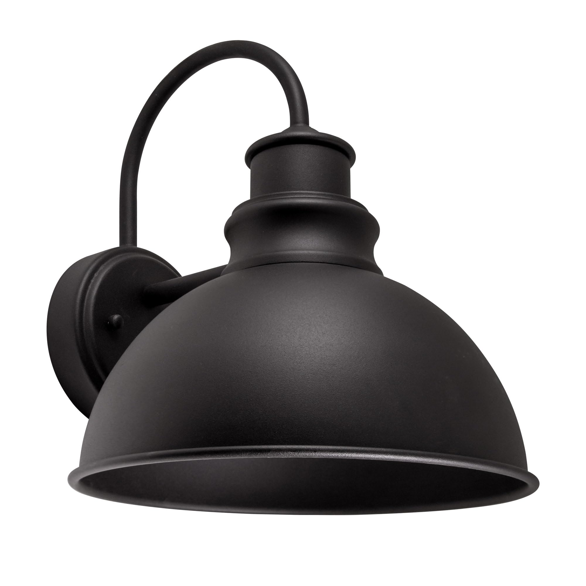 Design House 588442 Ajax Industrial Modern 1-Light Indoor/Outdoor Dimmable Wall Light with Removable Metal Wire Cage Shade for Porch Entryway Patio Garage Kitchen Bedroom, Textured Black - Image 9