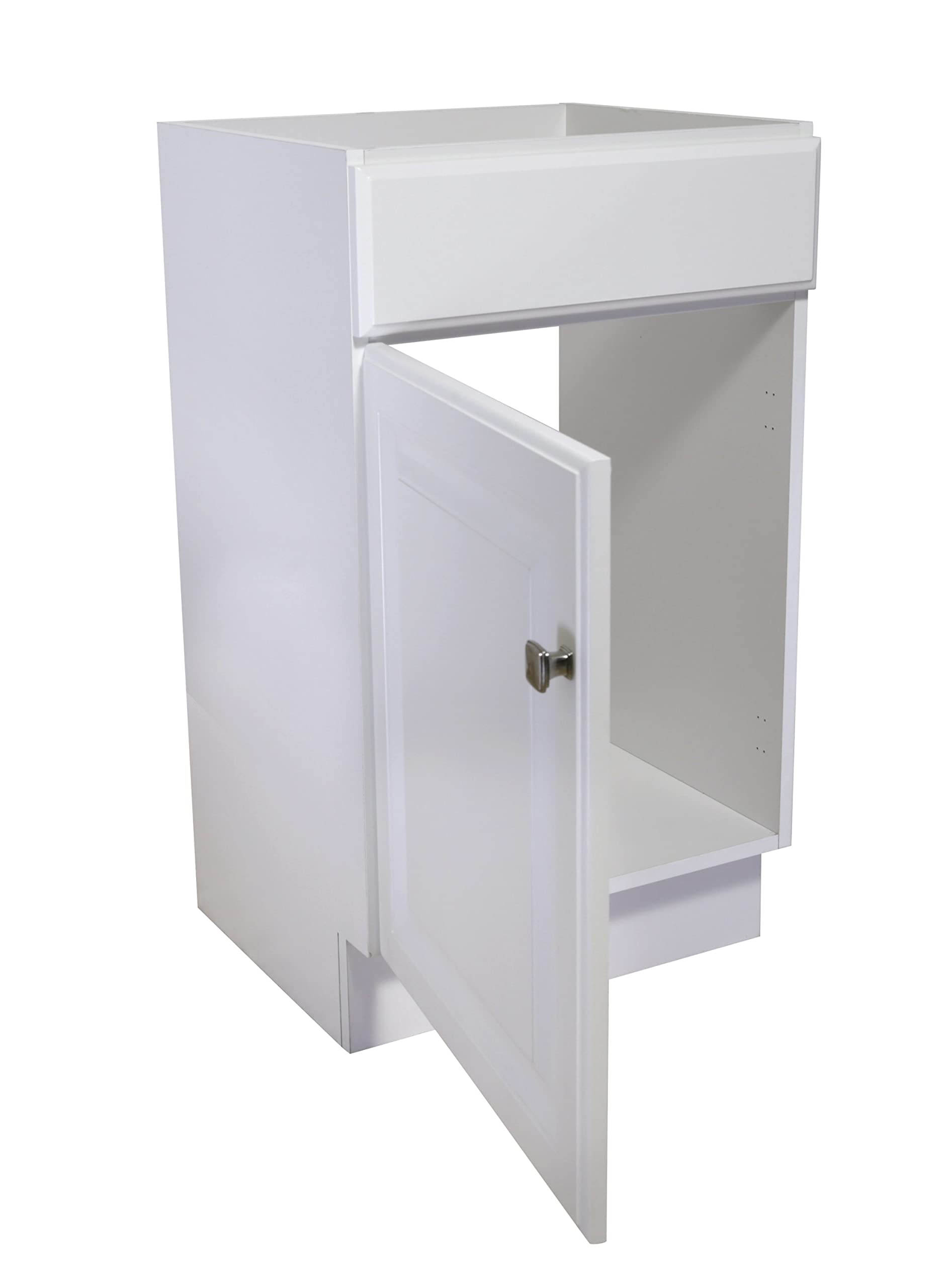 Design House 597112 Wyndham Unassembled Bathroom Vanity Cabinet Without Top, 18 x 16/1 Door, White - Image 8