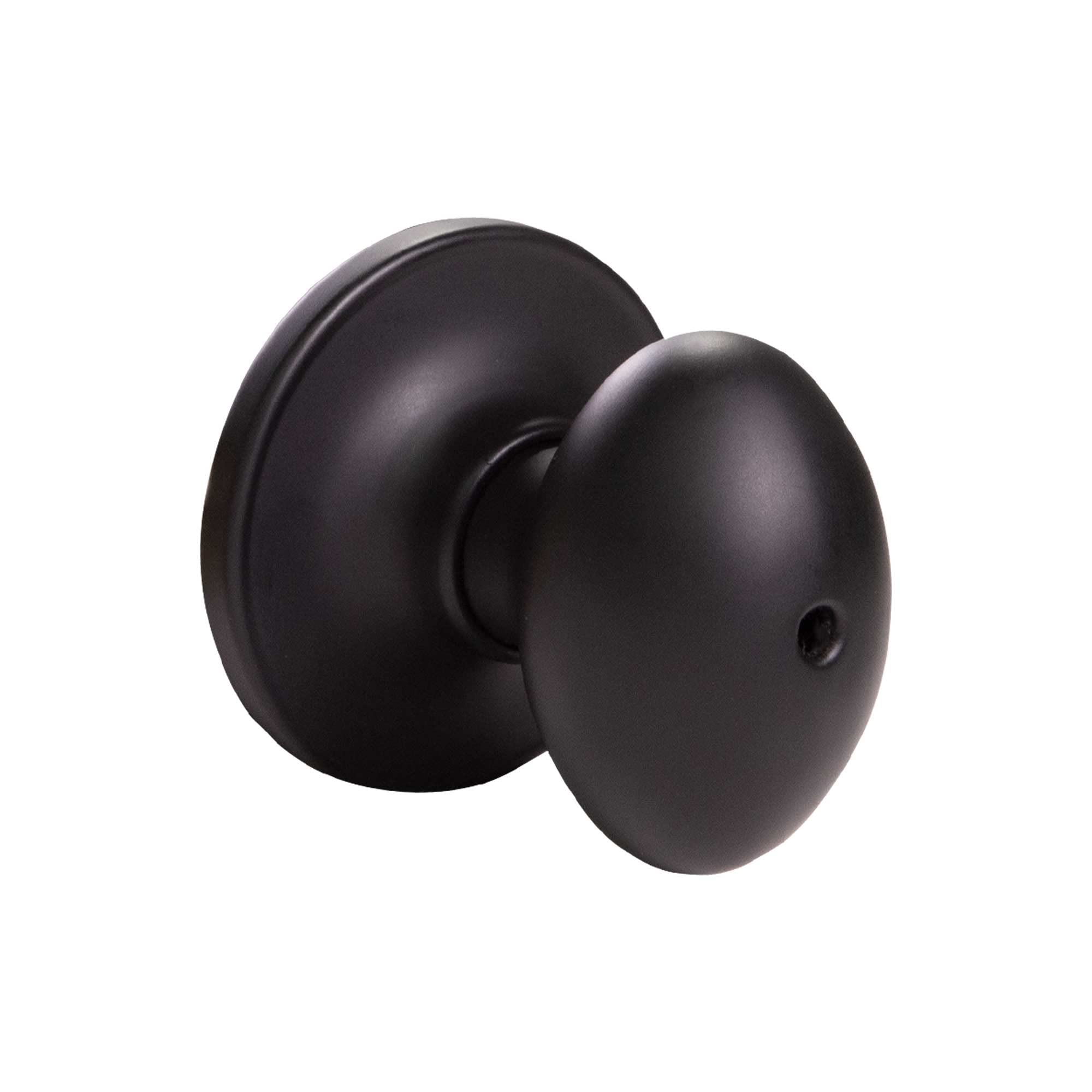 Design House 779181 Egg Privacy Bed and Bath Door Knob Matte Black - Image 8