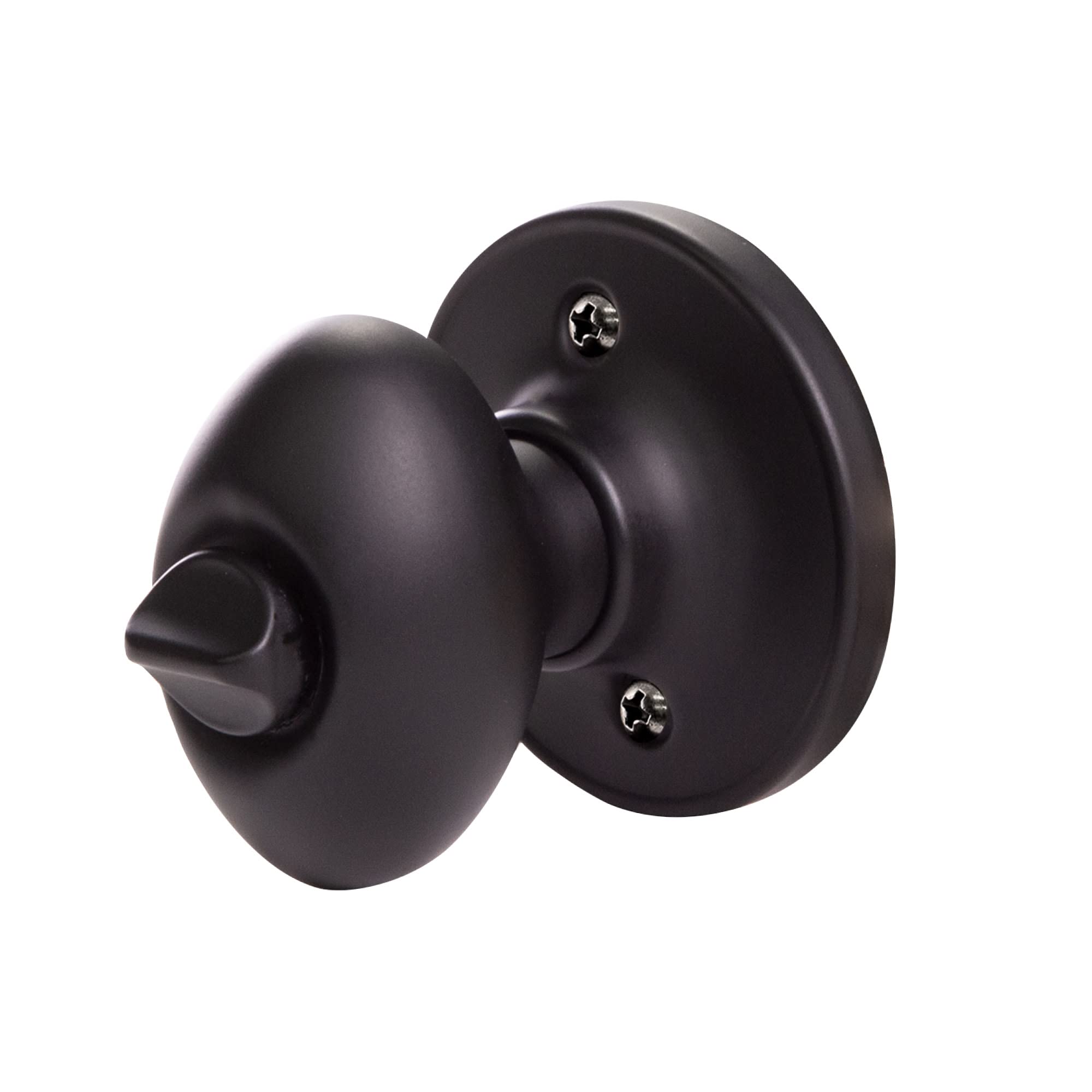 Design House 779181 Egg Privacy Bed and Bath Door Knob Matte Black - Image 9