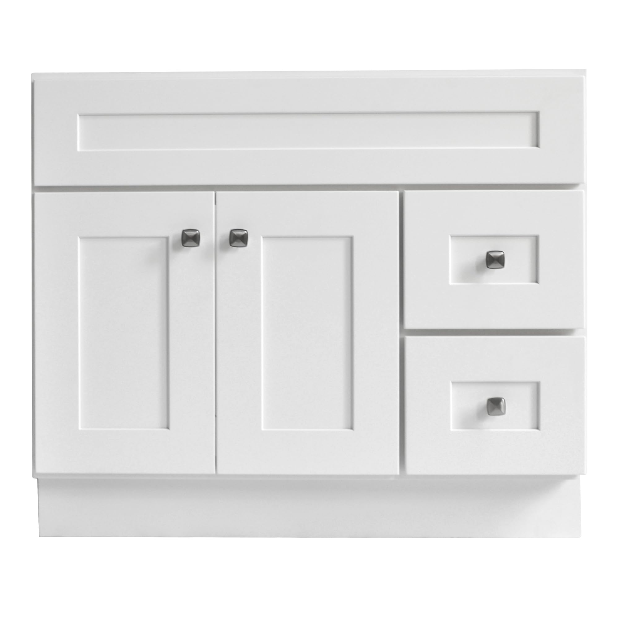 Design House Brookings 36 Inch Bathroom Vanity, Ready to Assemble, Solid Wood, Sherwin Williams® White – Design House, 586958 - Image 4