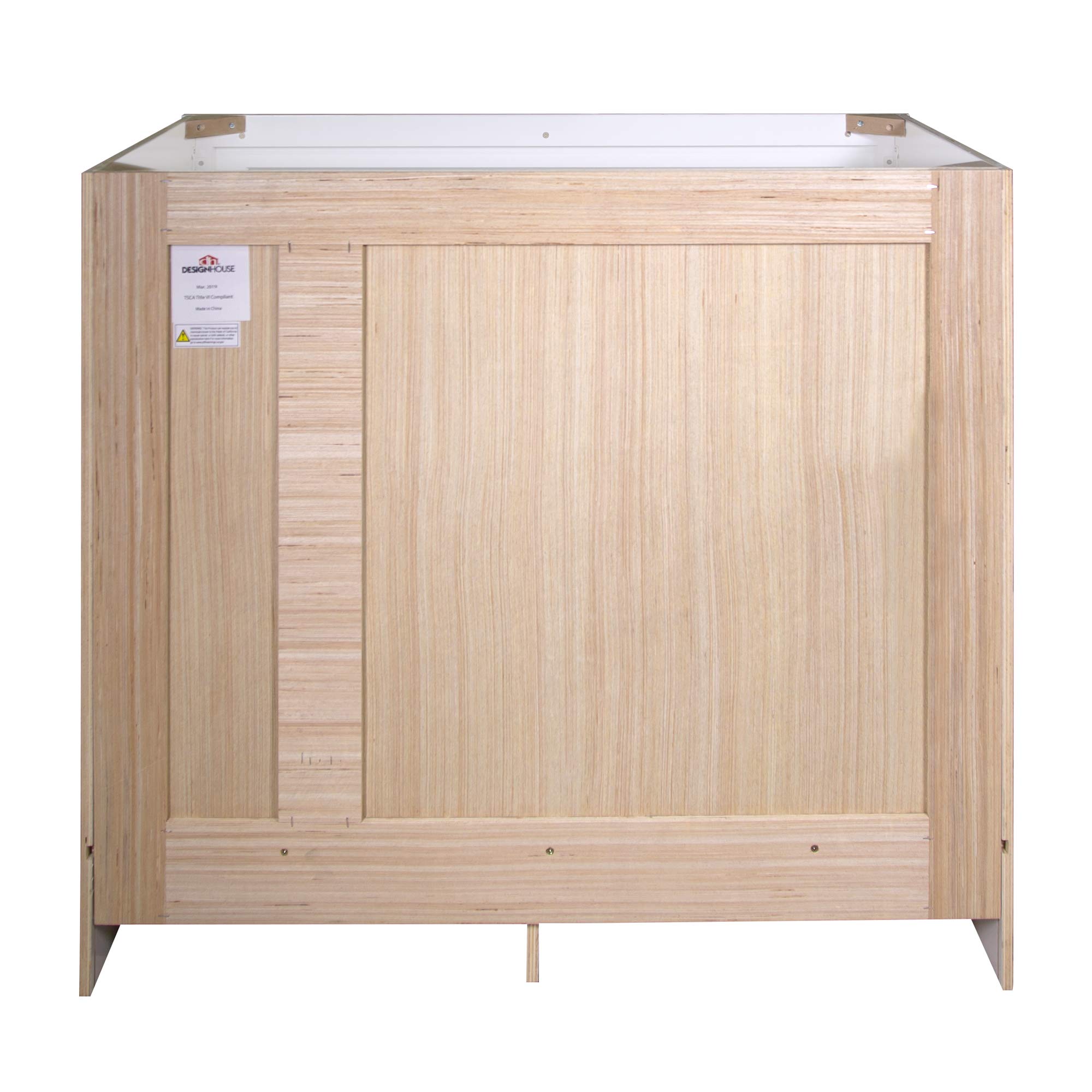 Design House Brookings 36 Inch Bathroom Vanity, Ready to Assemble, Solid Wood, Sherwin Williams® White – Design House, 586958 - Image 6