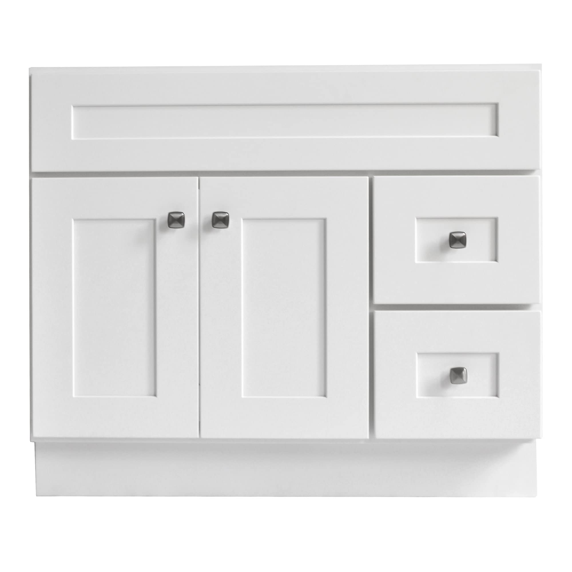 Design House Brookings 36 Inch Bathroom Vanity, Ready to Assemble, Solid Wood, Sherwin Williams® White – Design House, 586958 - Image 9