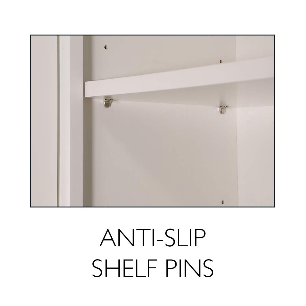 Design House Brookings Shaker Fully Assembled Pantry Kitchen Cabinet UC1884, 18 W x 24 D x 84 H, Painted White, Solid Wood, Design House, 613588 - Image 14