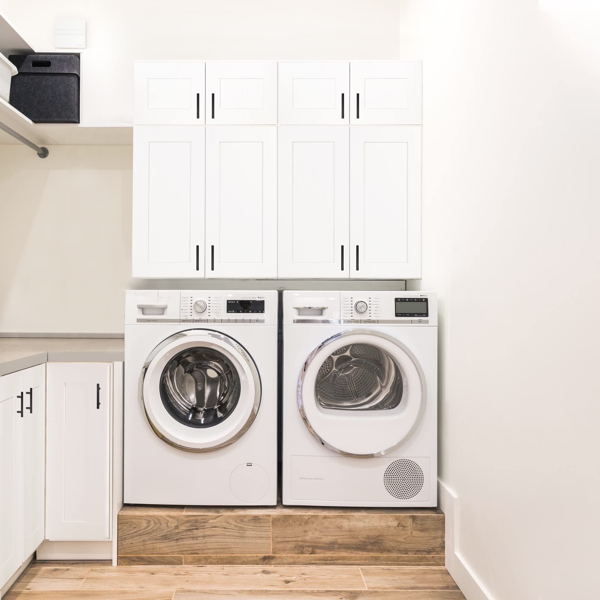 Design House Brookings Shaker Fully Assembled Pantry Kitchen Cabinet UC1884, 18 W x 24 D x 84 H, Painted White, Solid Wood, Design House, 613588 - Image 9