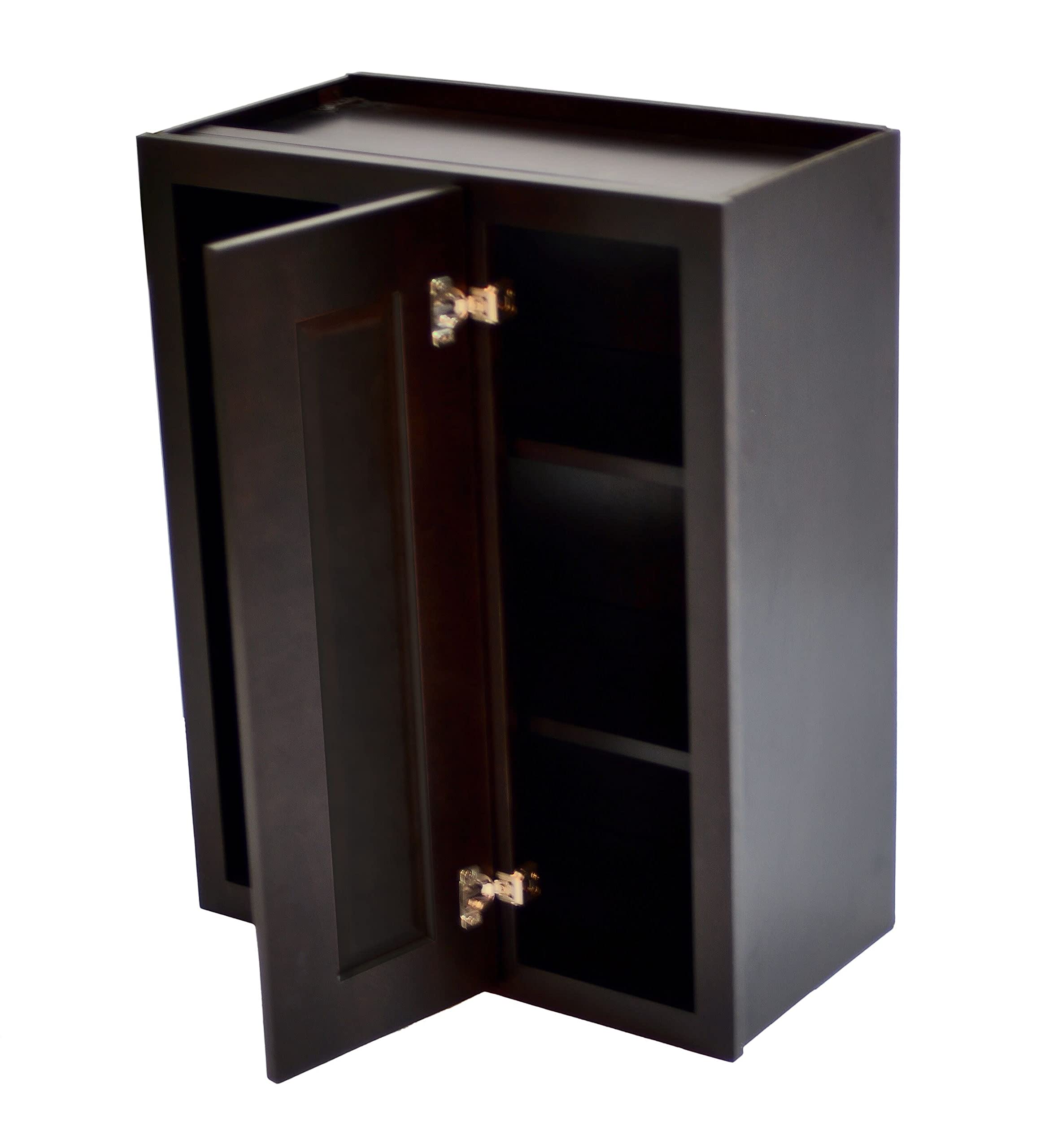 Design House Brookings Shaker Unassembled Blind Wall Kitchen Cabinet WBC2436, 24 W x 12 D x 36 H, Brown, Solid Wood, Design House, 569350 - Image 9