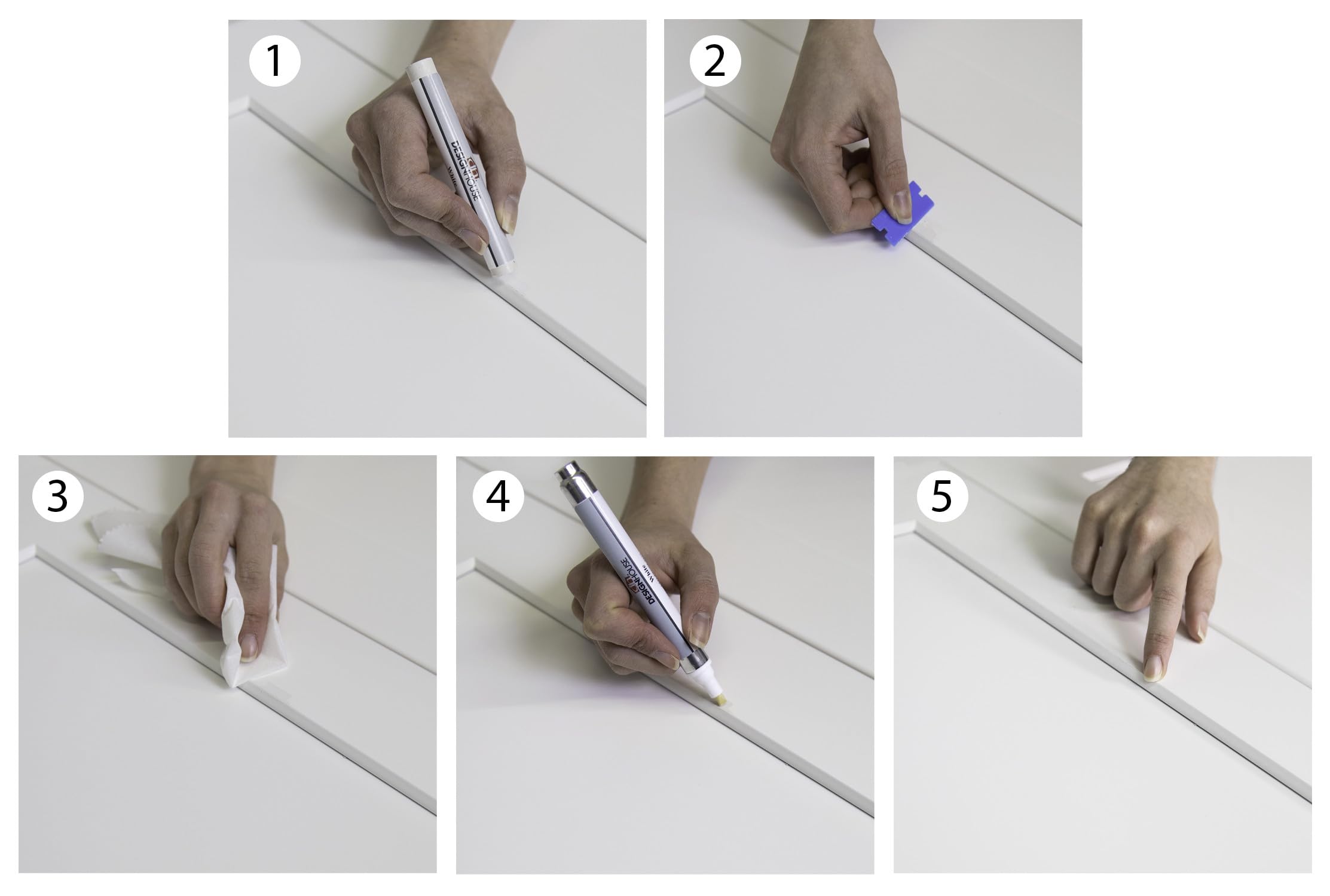 Design House Cabinet Paint Touch-Up Repair Kit for Kitchen or Bath Vanity, White – Design House, 921387-WH - Image 5