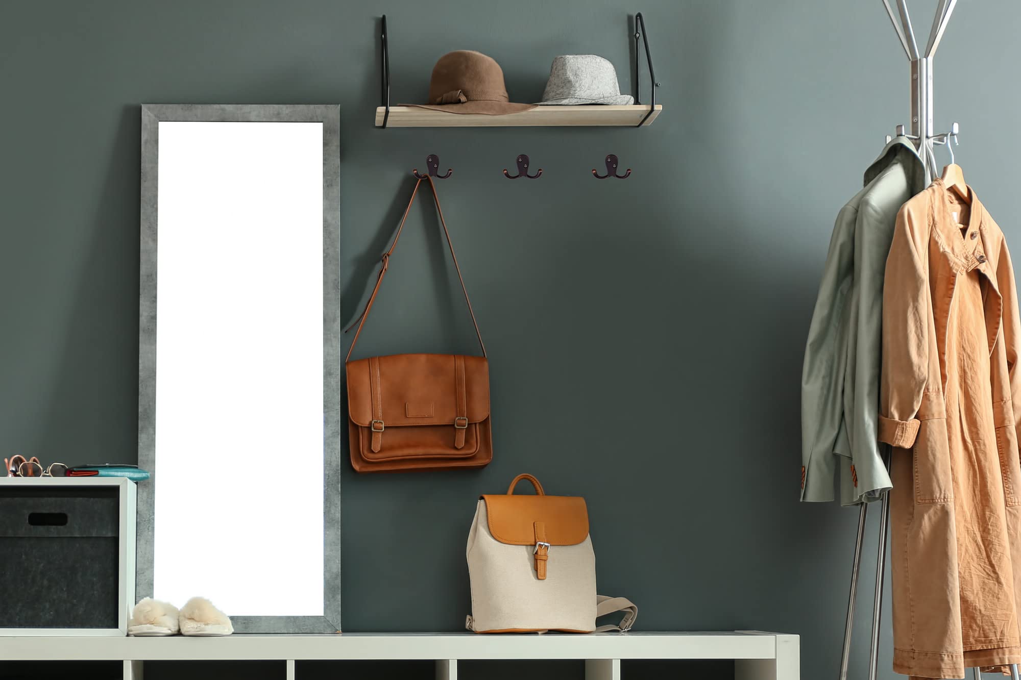 Design House Coat Hooks, Double Prong Hooks, Wall-Mounted, Steel Construction, Bath Robe & Towel Hooks, Oil Rubbed Bronze, 5-Pack, 2.86 in. W x 1.65 in. H x 0.98 in. D, 207738 - Image 4