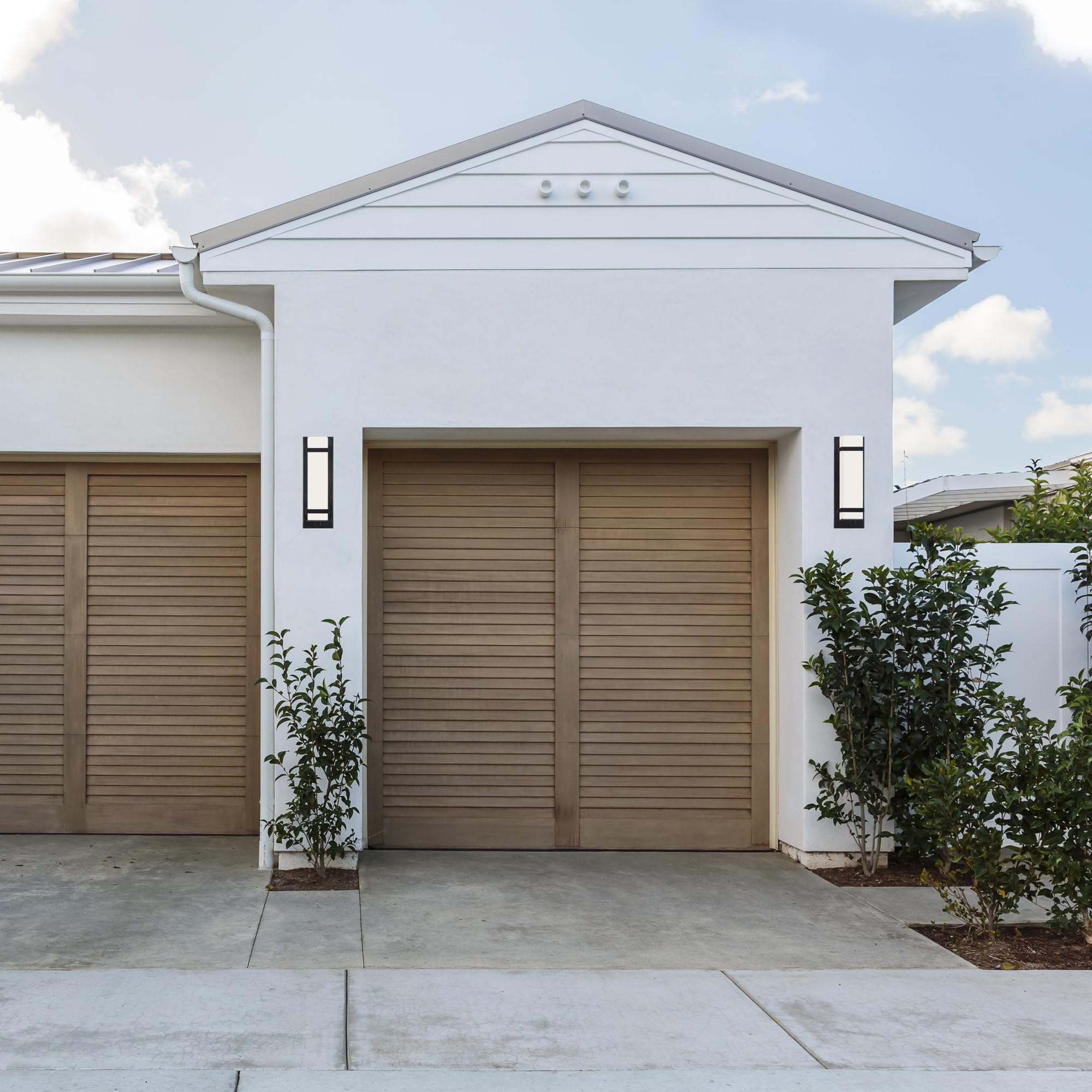 Design House Davis 1-Light Indoor/Outdoor ADA Compliant Wall Light with White Opal Glass, Wet Rated for Porch, Patio, and Entryway – Design House, 588590-BLK - Image 5