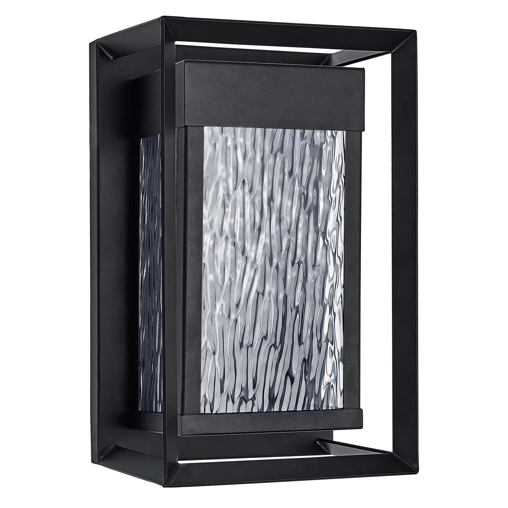 Design House Hartbrook Outdoor Integrated LED Wall Light with Clear Glass for Porch Entryway Patio, Matte Black, 589226-BLK - Image 3