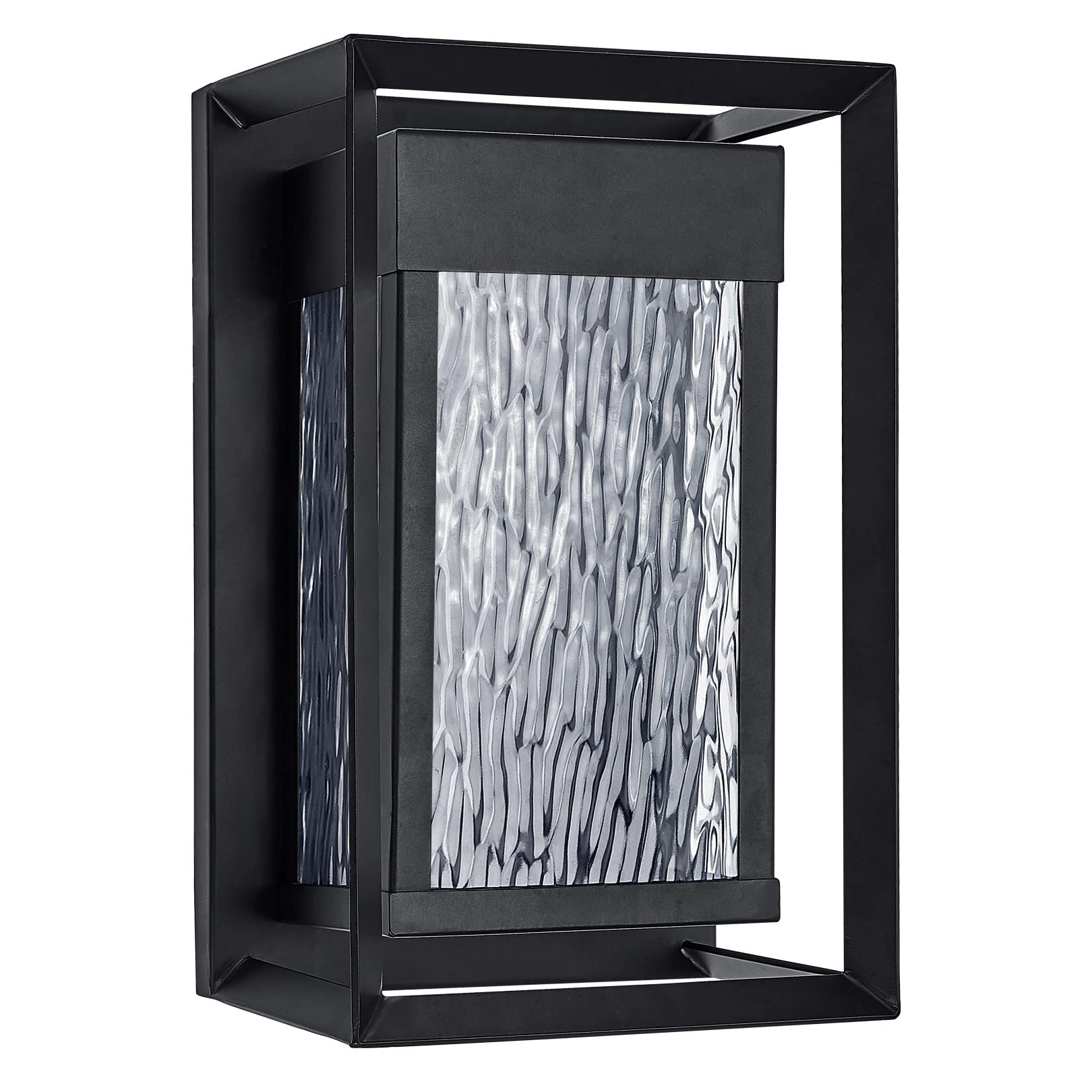 Design House Hartbrook Outdoor Integrated LED Wall Light with Clear Glass for Porch Entryway Patio, Matte Black, 589226-BLK - Image 6