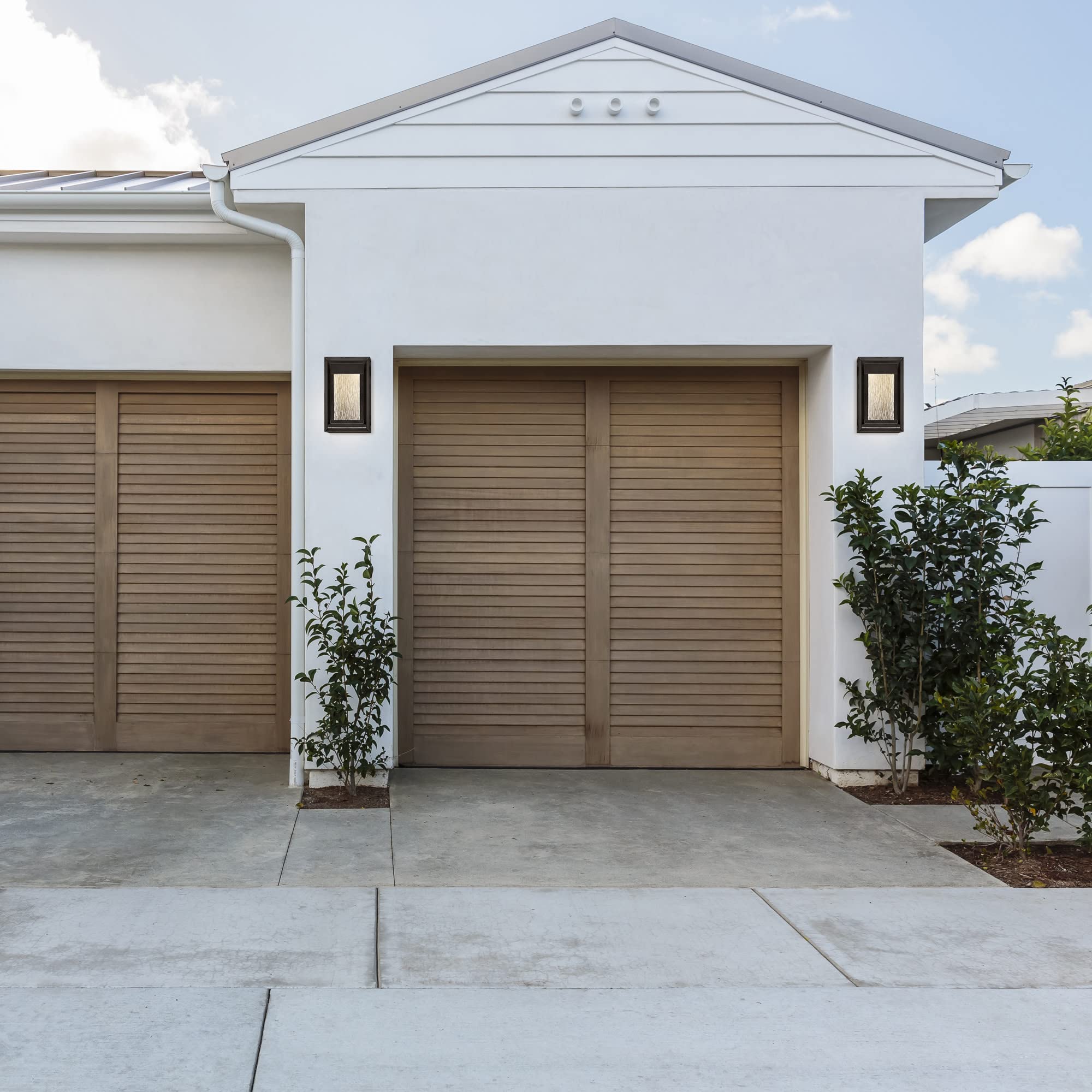 Design House Hartbrook Outdoor Integrated LED Wall Light with Clear Glass for Porch Entryway Patio, Matte Black, 589226-BLK - Image 7
