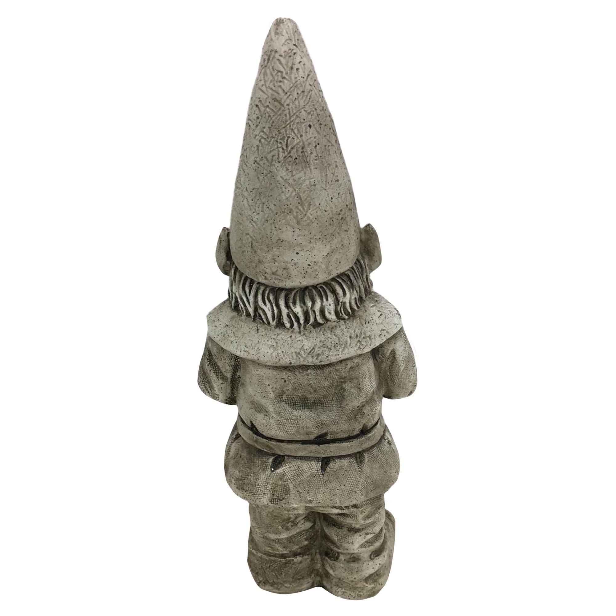 Design House Indoor/Outdoor Gnome with Flower Pot and Shovel Figurine Statue for Garden Patio Home & Office Décor Housewarming Gifting Birthdays - Image 4