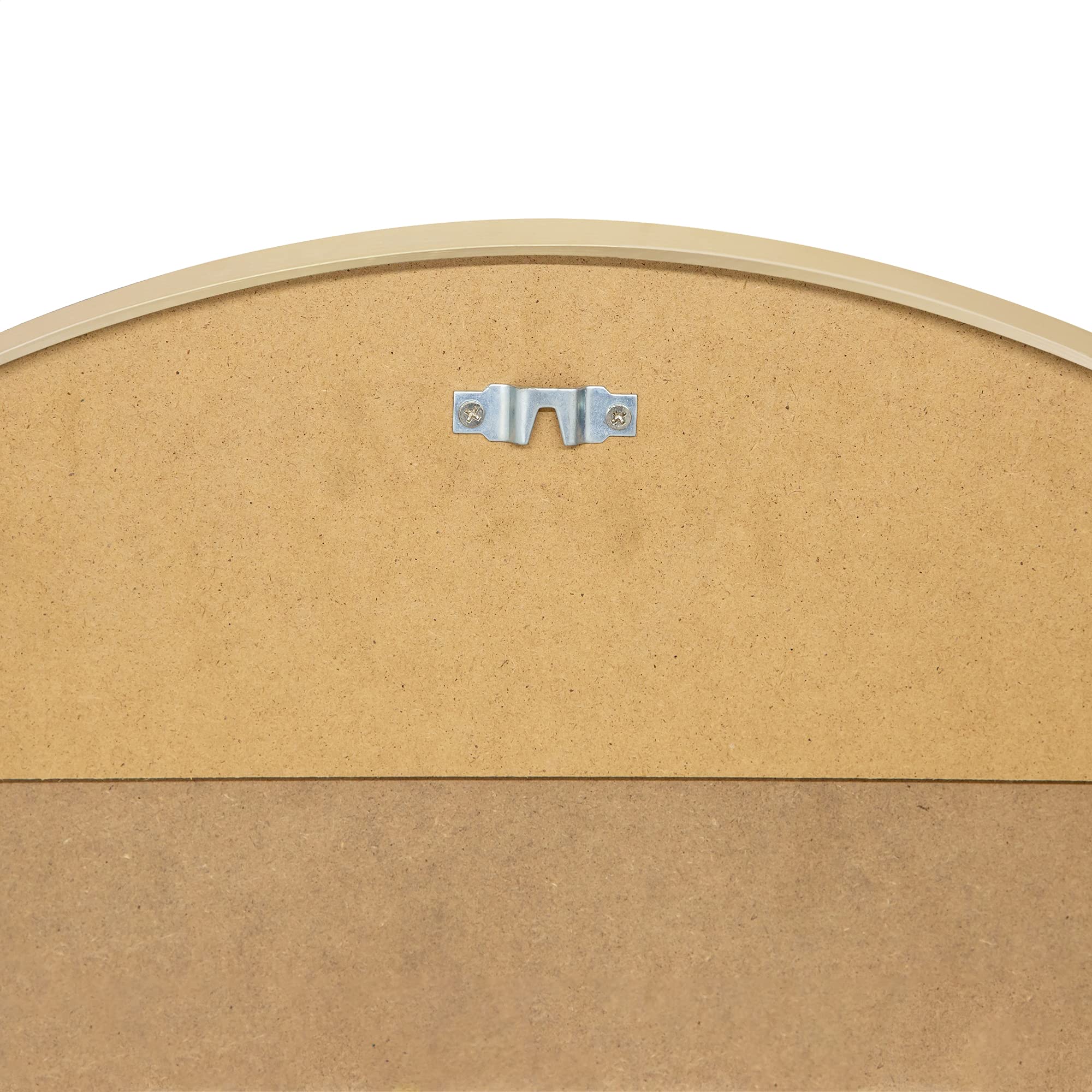 Design House Maeve Arched Wall Accent Mirror, 30" H x 20" L, Modern Metal Framed, Living Room, Bedroom, Bathroom Vanity Mirror, Gold, 596528-GLD - Image 3