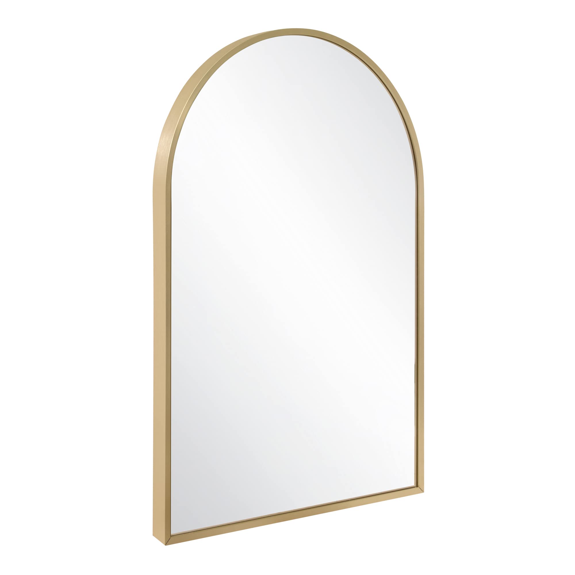 Design House Maeve Arched Wall Accent Mirror, 30" H x 20" L, Modern Metal Framed, Living Room, Bedroom, Bathroom Vanity Mirror, Gold, 596528-GLD - Image 4