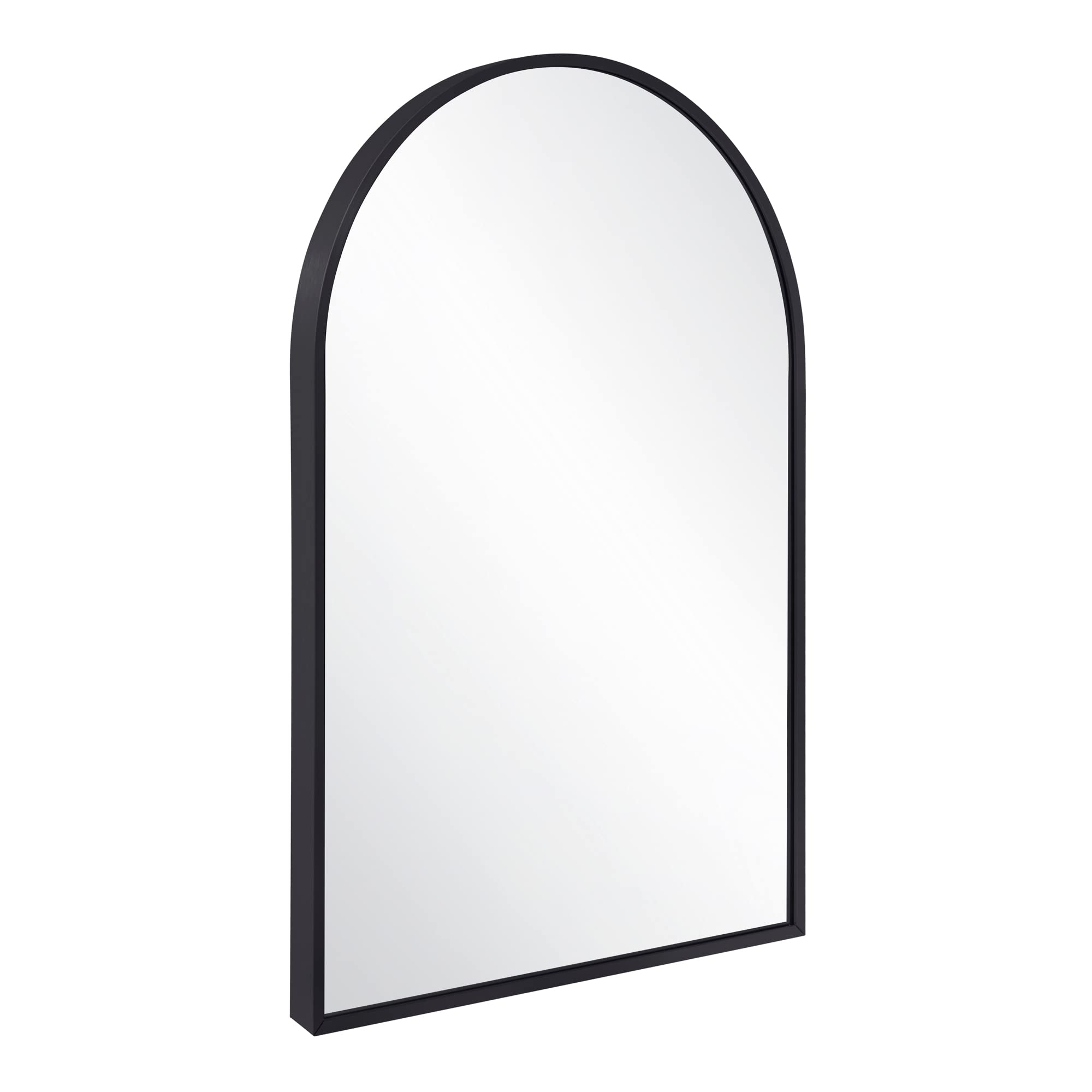 Design House Maeve Arched Wall Accent Mirror, 30" H x 20" L, Modern Metal Framed, Living Room, Bedroom, Bathroom Vanity Mirror, Black, 596528-BLK - Image 3