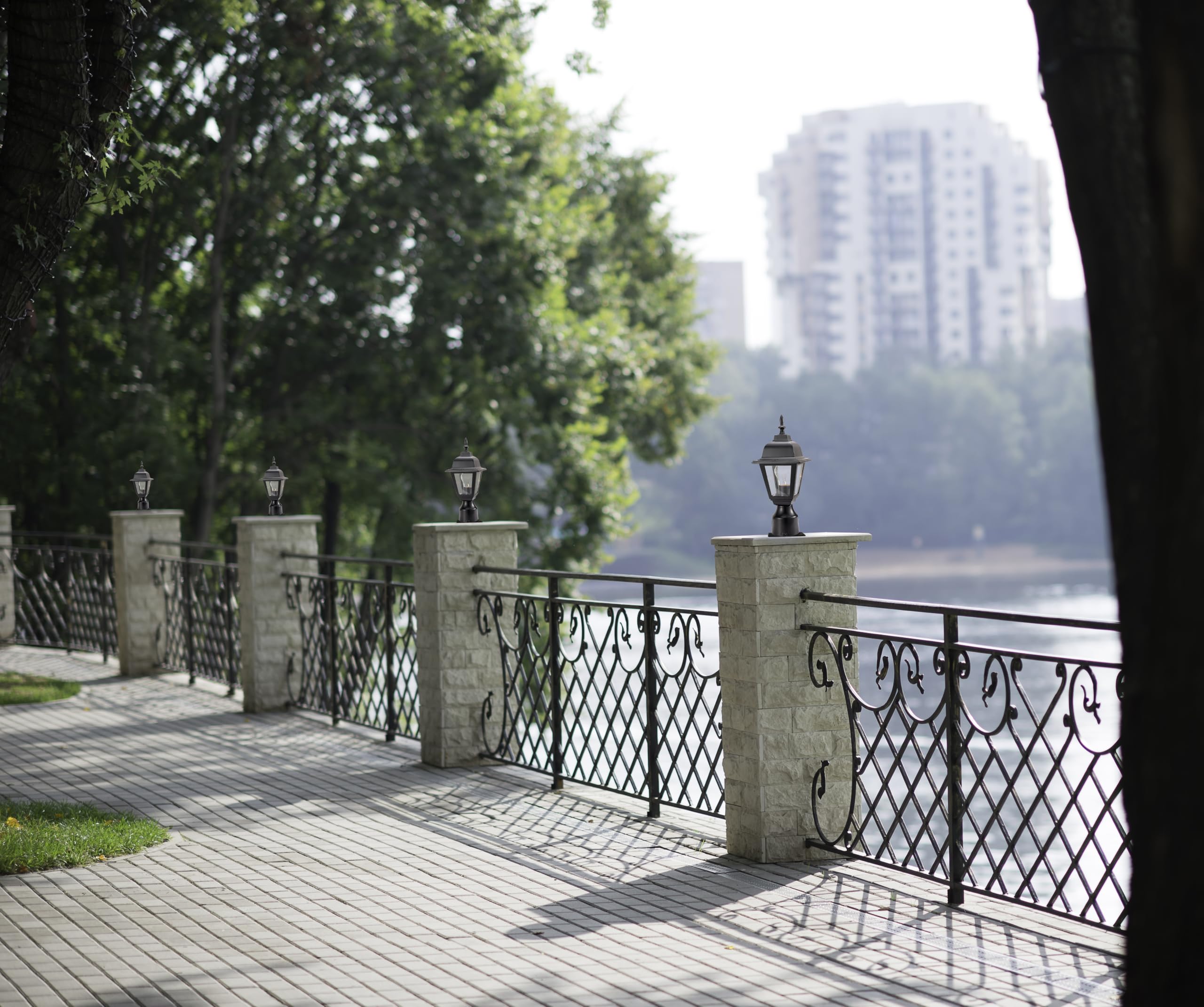 Design House Maple Street Outdoor Post Light with Clear Glass, Wet Rated for Driveway, Patio, and Garden – Design House, 507509 - Image 12