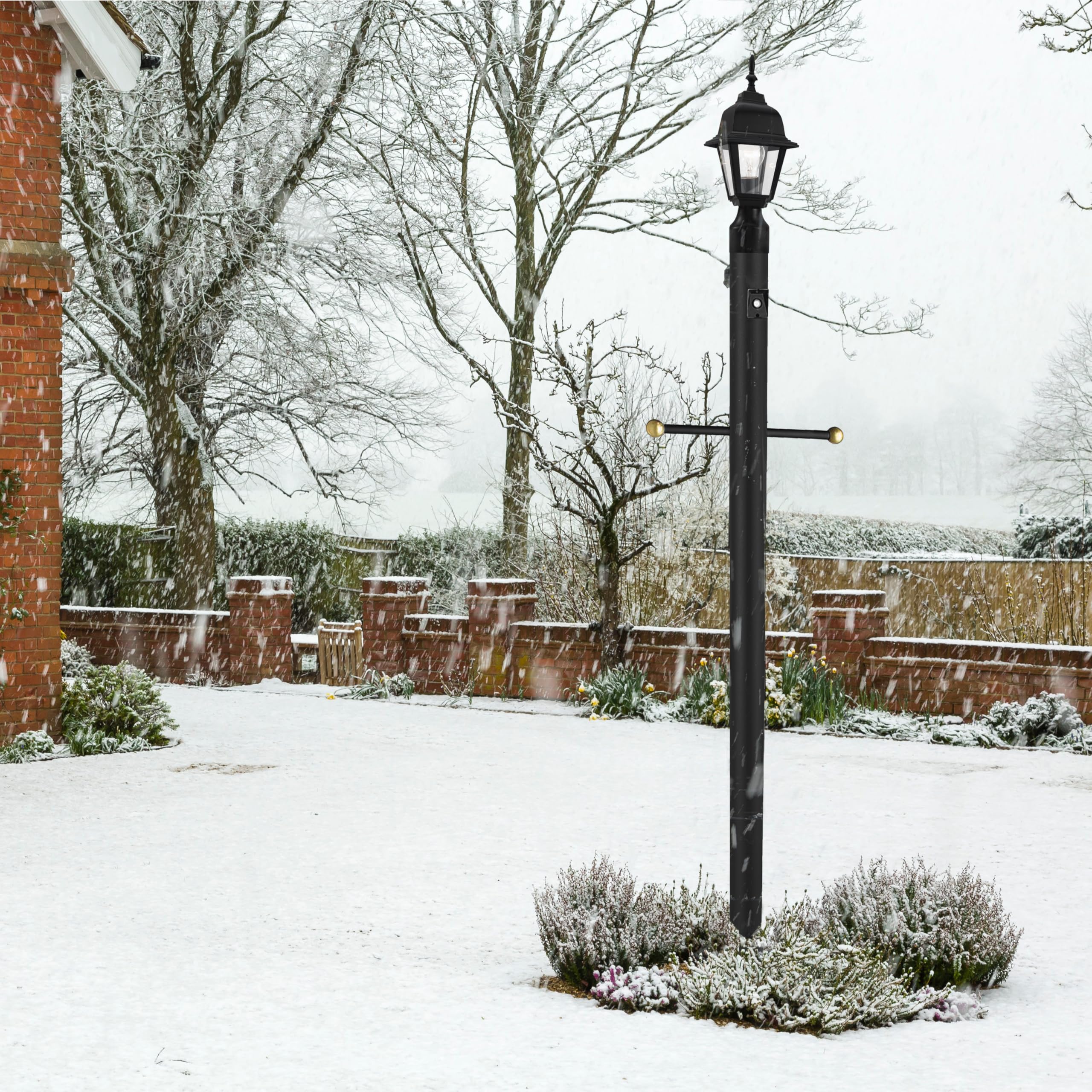 Design House Maple Street Outdoor Post Light with Clear Glass, Wet Rated for Driveway, Patio, and Garden – Design House, 507509 - Image 16