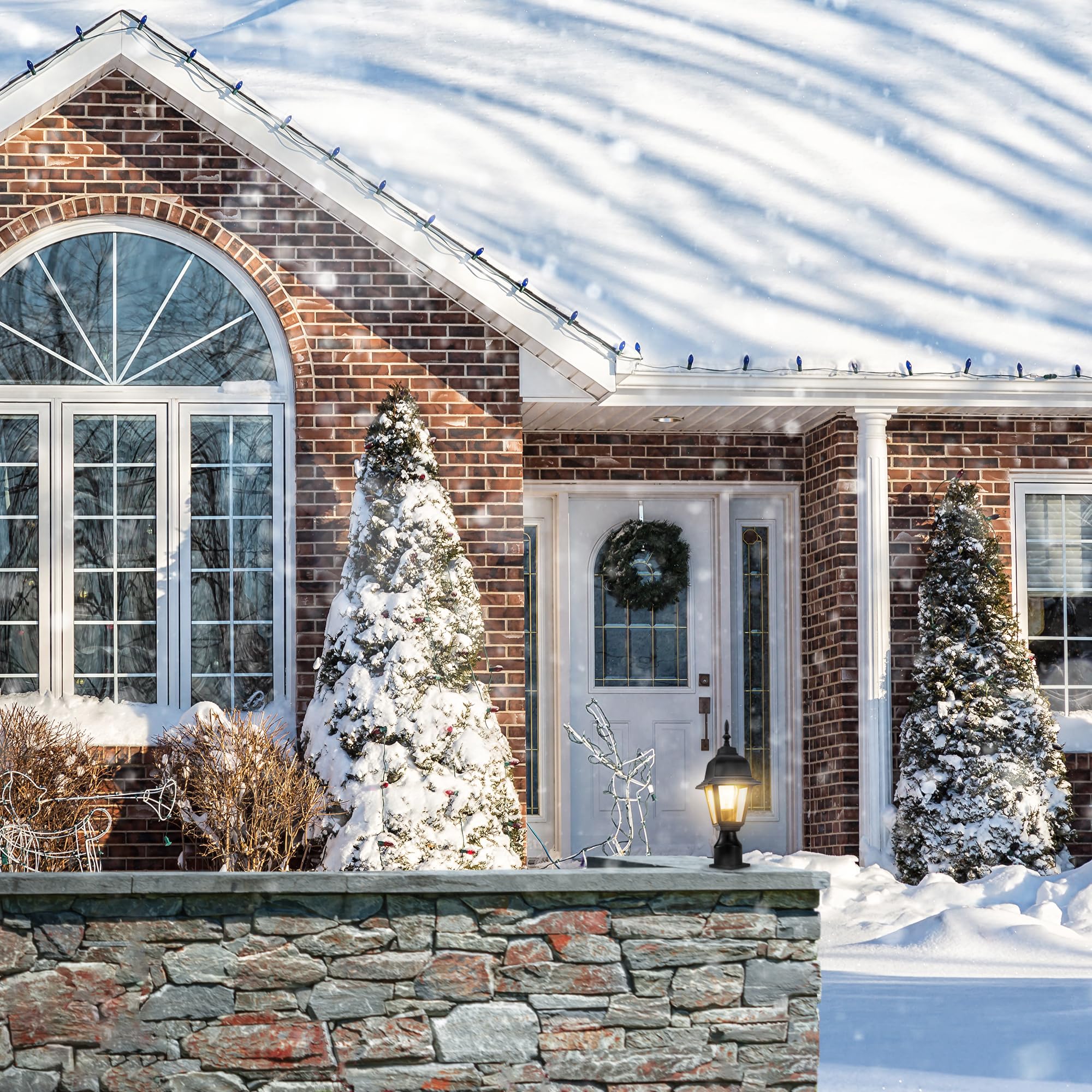 Design House Maple Street Outdoor Post Light with Clear Glass, Wet Rated for Driveway, Patio, and Garden – Design House, 507509 - Image 18