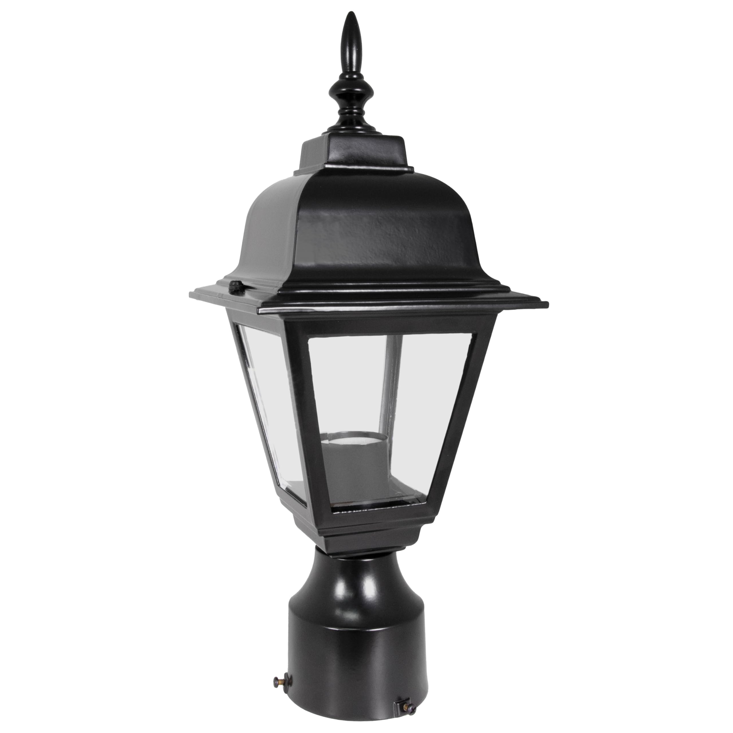 Design House Maple Street Outdoor Post Light with Clear Glass, Wet Rated for Driveway, Patio, and Garden – Design House, 507509 - Image 3