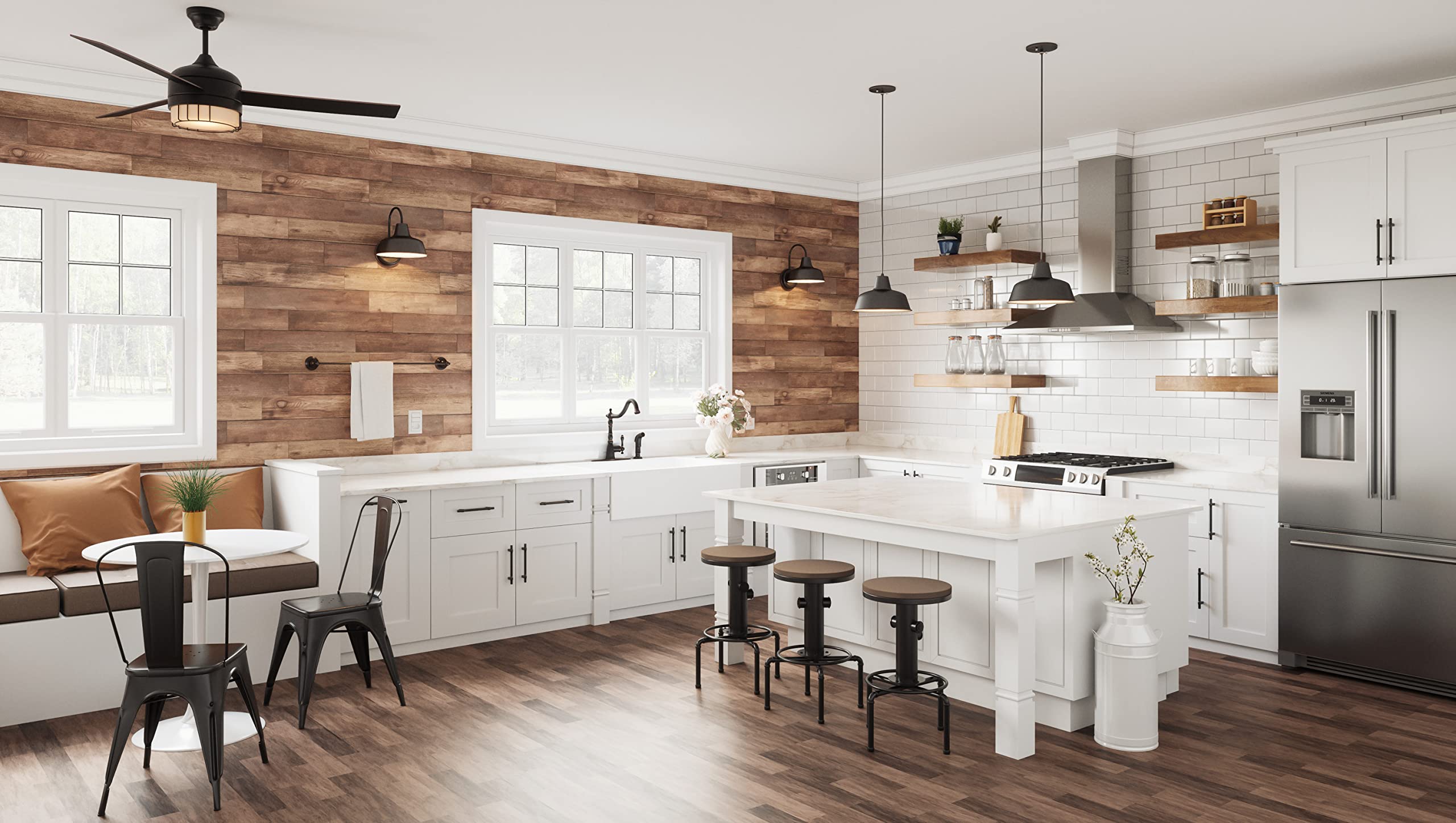 Design House Mason Farmhouse Gooseneck Barn Light, Outdoor Exterior Porch or Patio Wall Light Fixture, Oil Rubbed Bronze, 8 Inch Diameter, 1-Pack, 519504 - Image 7