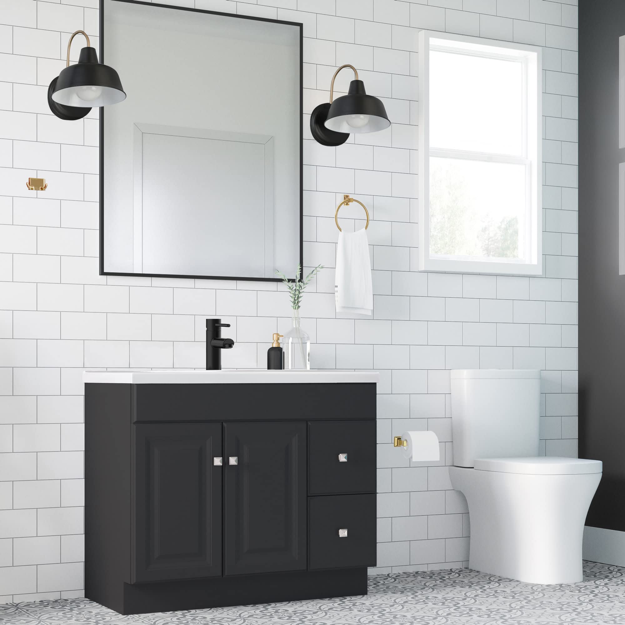 Design House Millbridge Toilet Paper Holder in Polished Brass - Image 5