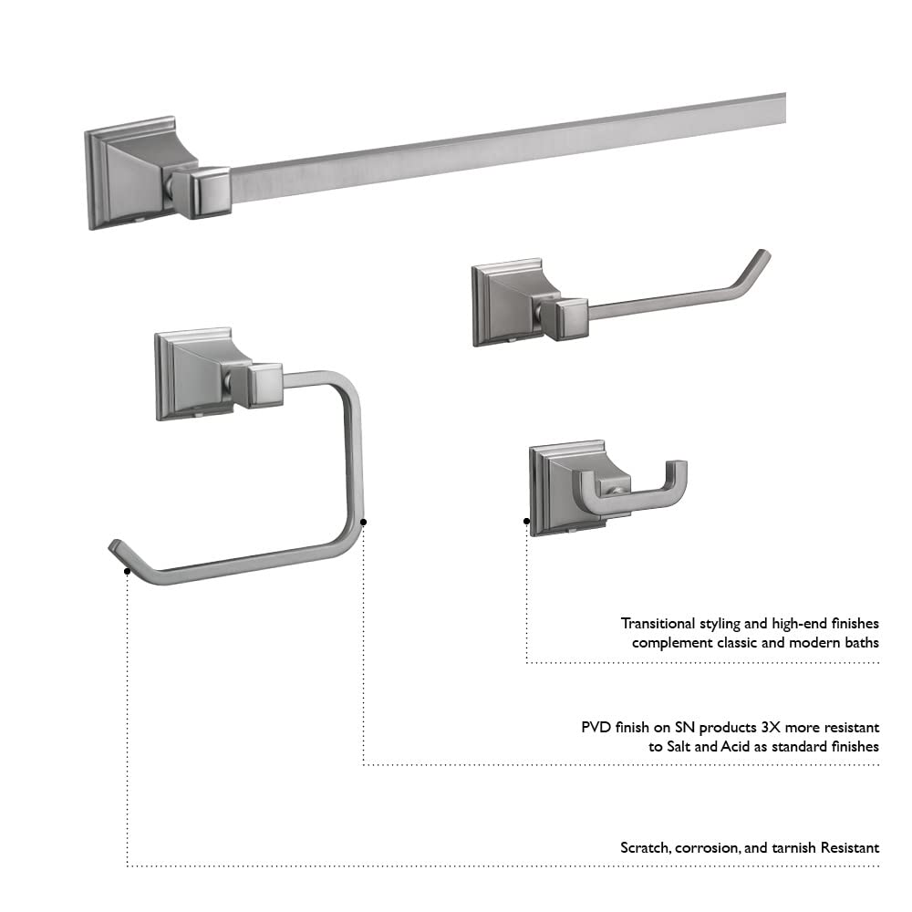 Design House Torino 24 inch Towel Bar in Satin Nickel - Image 4